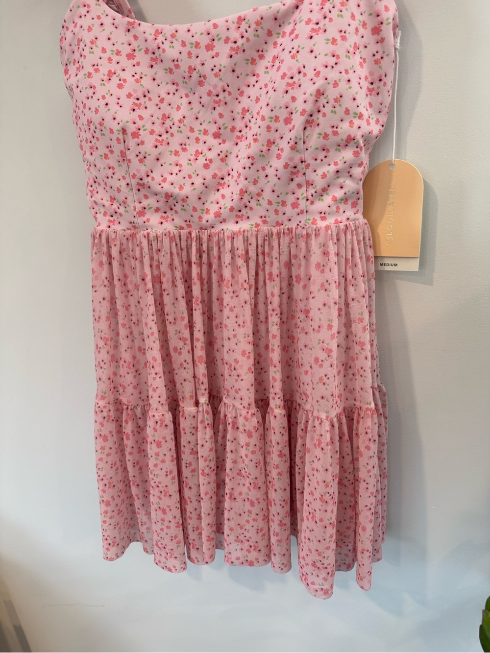 Blogilates Ballerina Ruffle Dress - Pink Floral Print, NWT - Picture 6 of 13